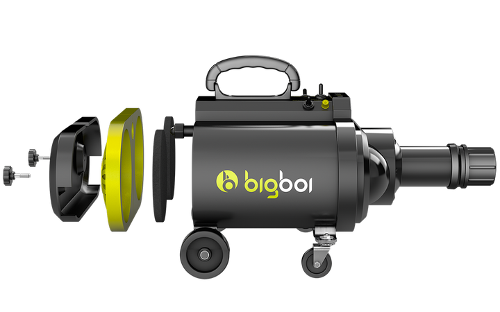 MK2 - Big Boi BLOWR PRO, 4 Stage Twin Motor air blower dryer, fixed heat on wheels