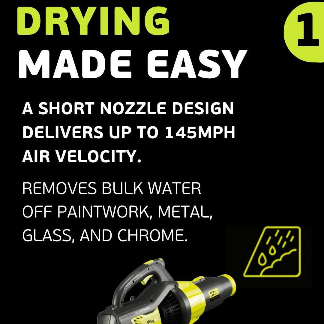 BigBoi - BLOWR CHARGD Cordless Touchless Car Dryer