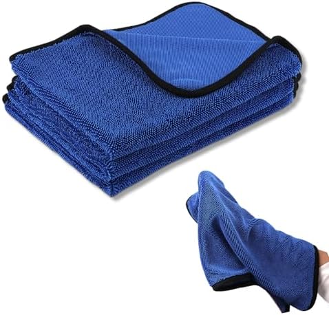 Microfibre Premium Dual Pile Towel 500gsm 40x40cm Royal Blue