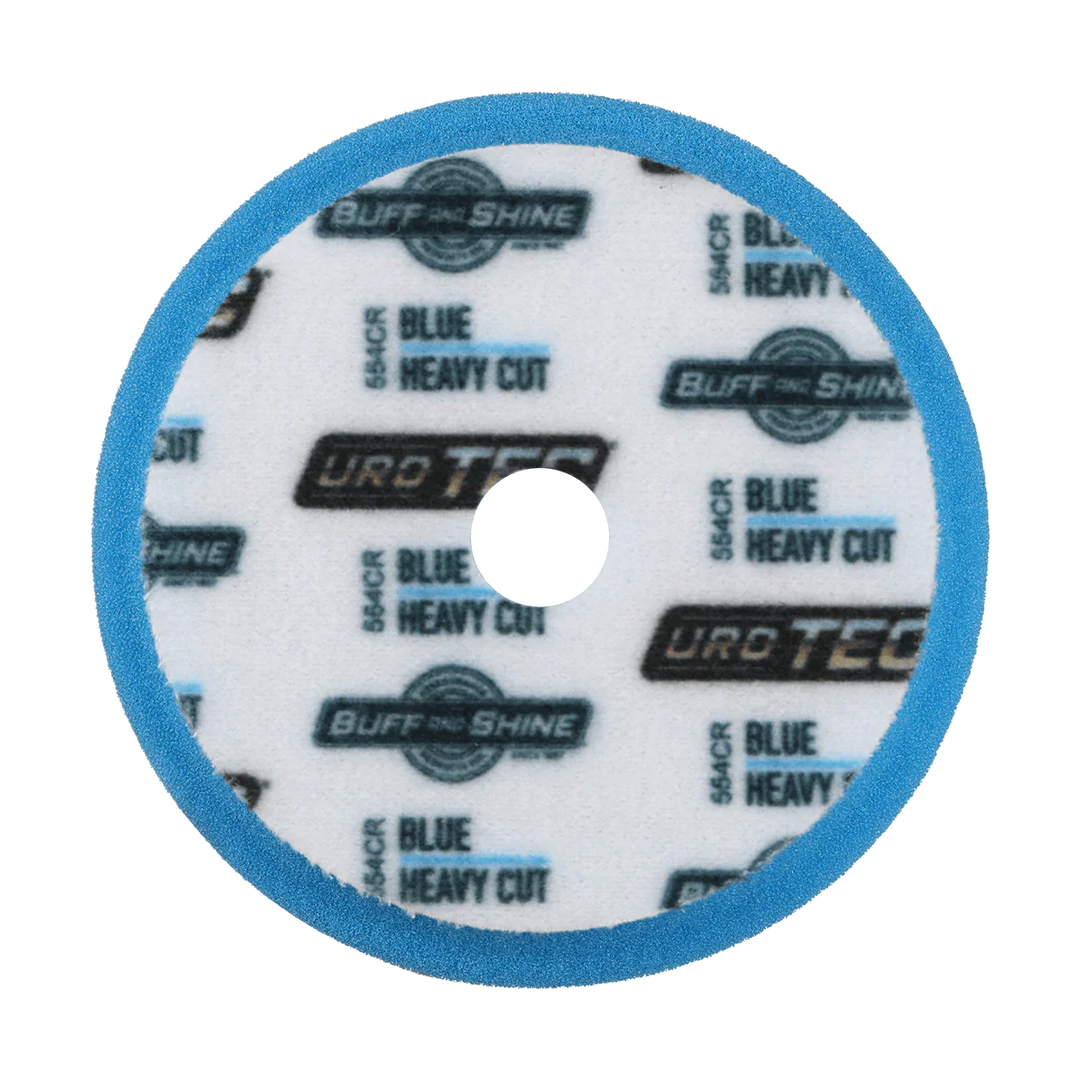 BUFF AND SHINE Blue URO-TEC Heavy Cutting Pad for Long Throw DA