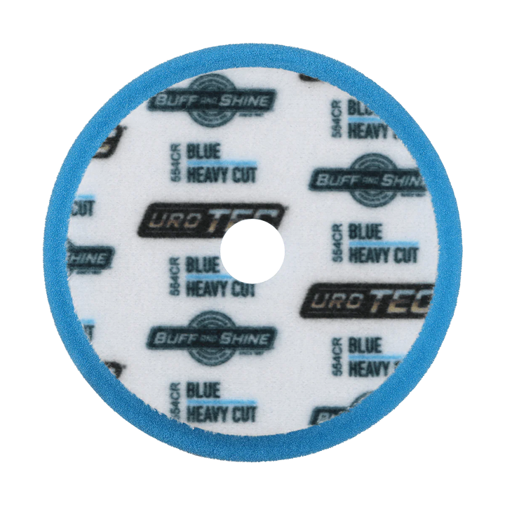 BUFF AND SHINE Blue URO-TEC Heavy Cutting Pad for Long Throw DA
