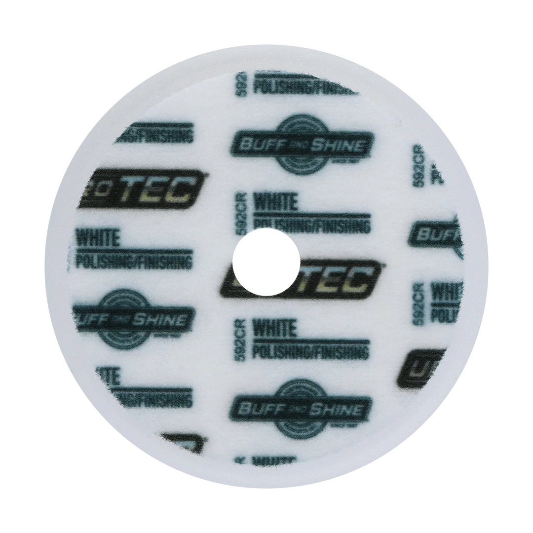 BUFF AND SHINE White URO-TEC Finishing Pad for Long Throw DA
