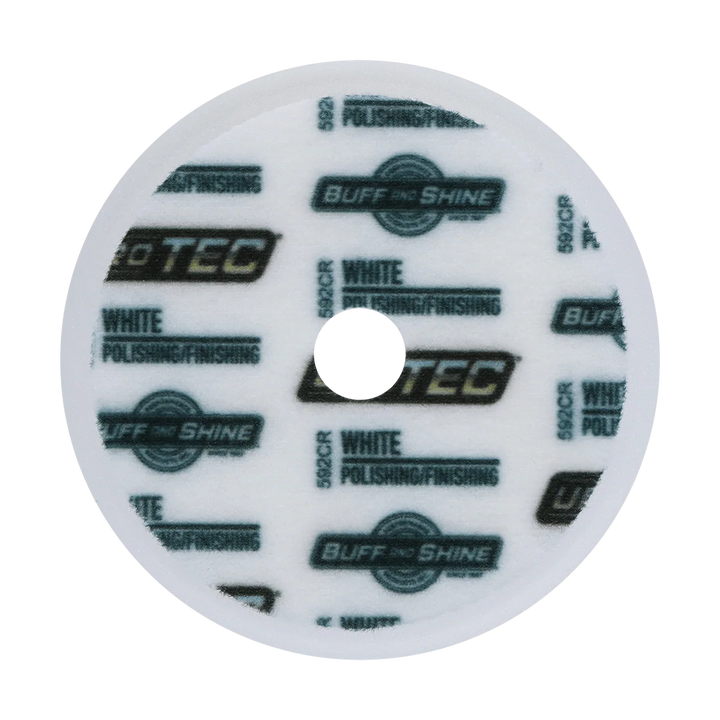 BUFF AND SHINE White URO-TEC Finishing Pad for Long Throw DA