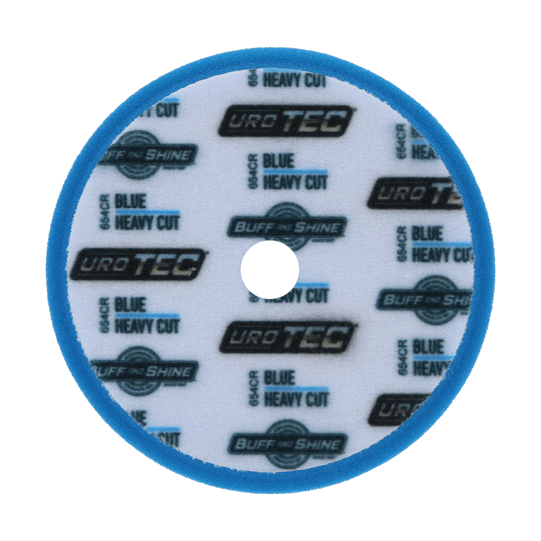 BUFF AND SHINE Blue URO-TEC Heavy Cutting Pad for Long Throw DA