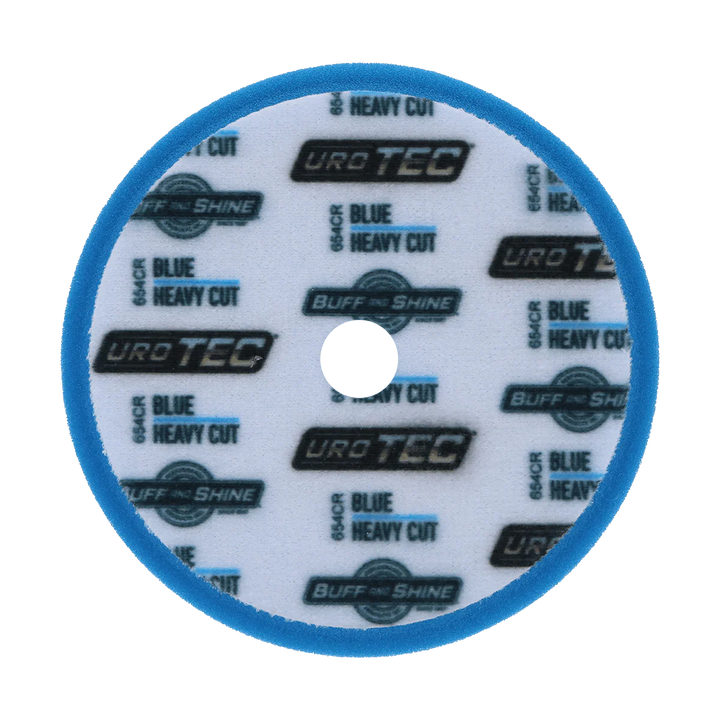 BUFF AND SHINE Blue URO-TEC Heavy Cutting Pad for Long Throw DA