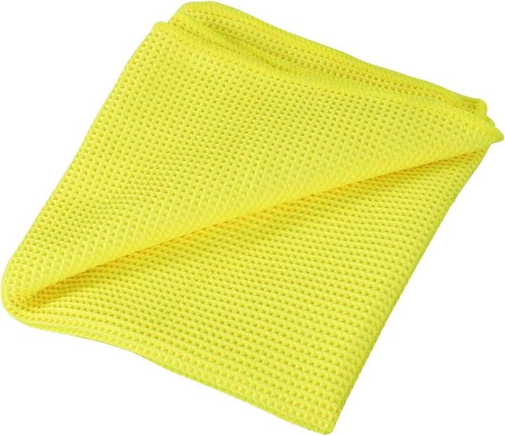 Paragon Microfibre Premium Diamond Weave Drying Towel 300gsm 60x60cm Yellow