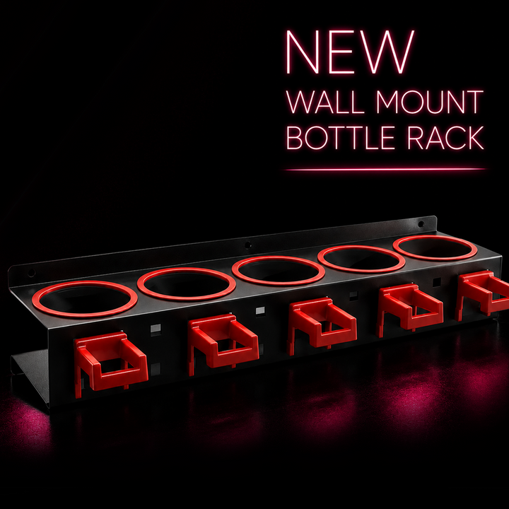 Envoke wall mount bottle rack