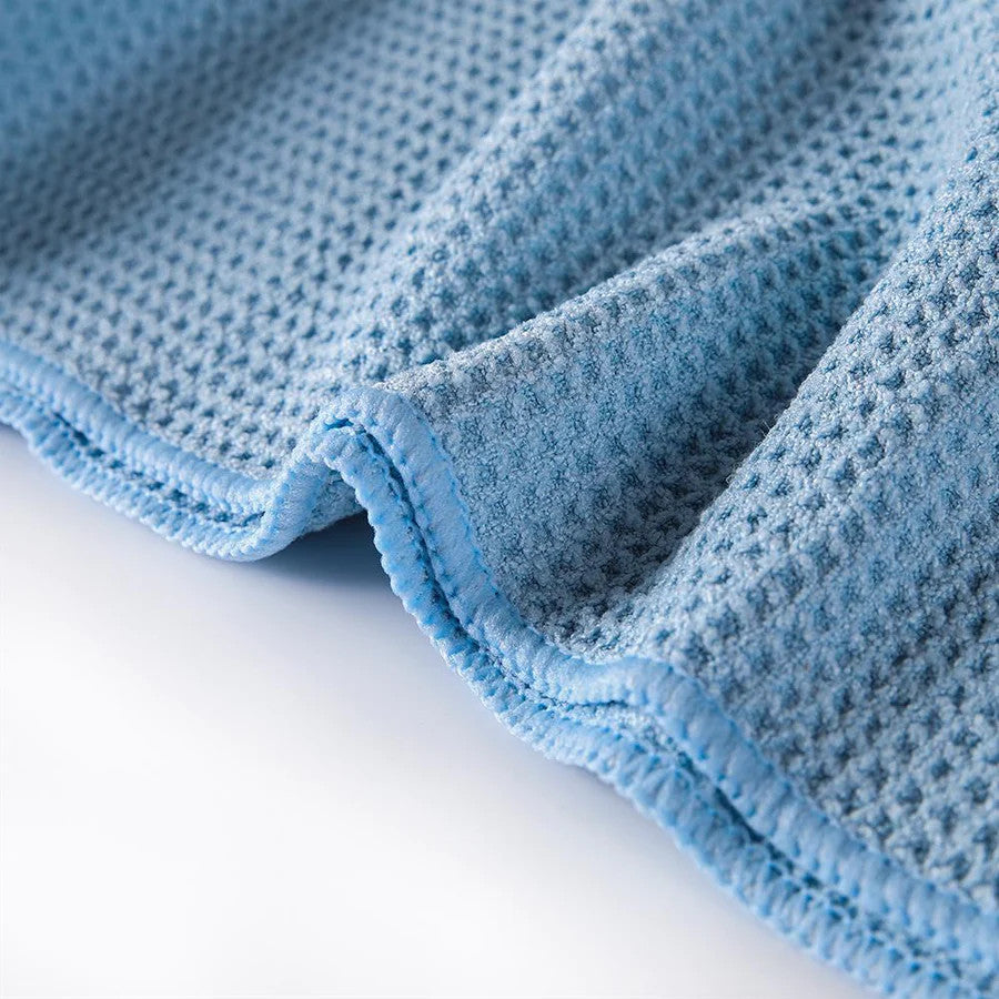 Paragon Microfibre Premium Waffle Weave Drying Towel 300gsm 60x80cm Blue