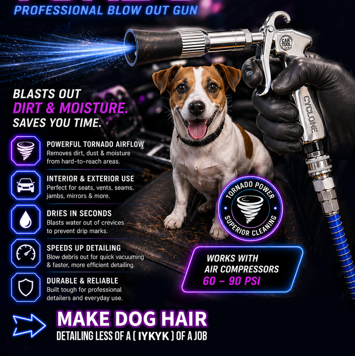 Cyclone Turbo Professional Blow out Gun by CarTool