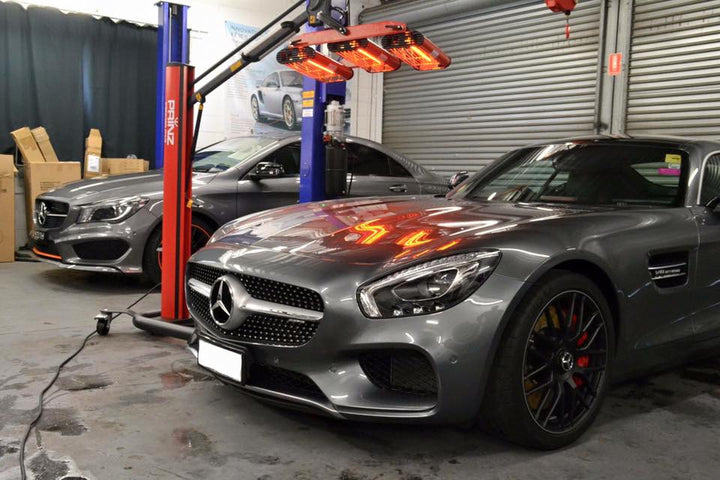 Infrared curing lamp 3 bank unit