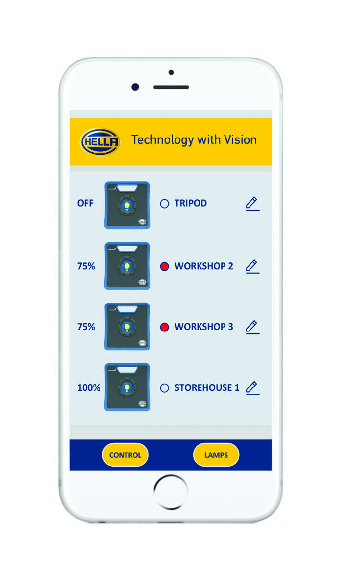 Hella Nova 10K Premium LED Work Light 100 Watt With Wireless Control