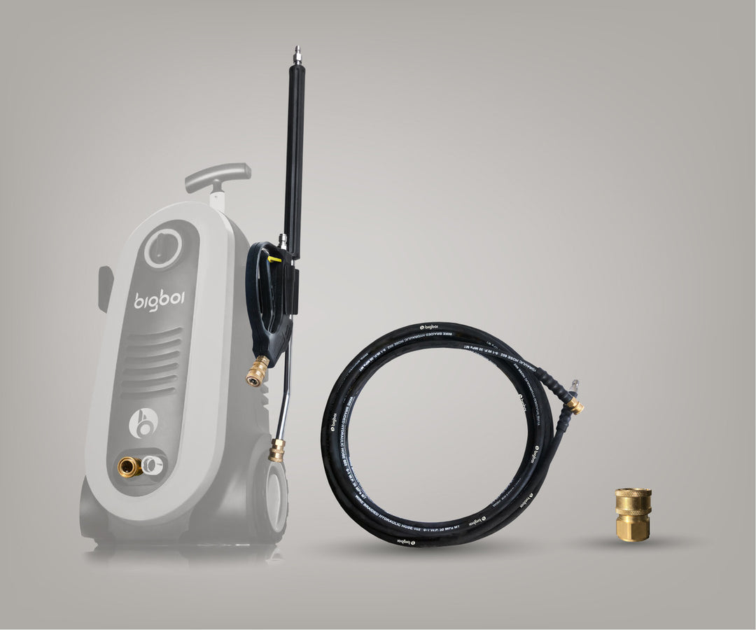 BIGBOI WASHR PRO 13 Metre 3 piece commercial hose kit