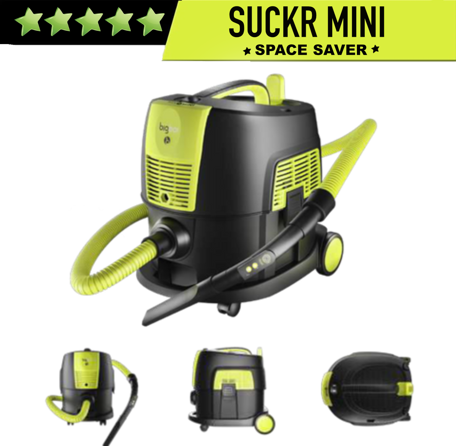Bigboi SuckR Mini Commercial Wet & Dry Vacuum