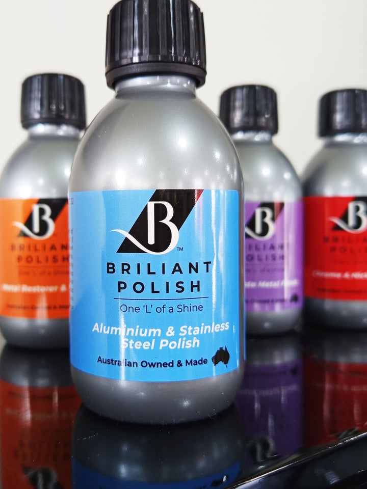 Briliant Polish Aluminium and Stainless Steel Metal Polish 175ml