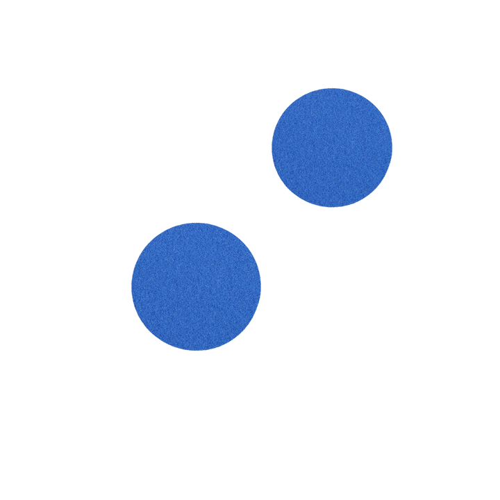 BUFF AND SHINE Dark Blue URO-TEC Heavy Polishing Pad for Long Throw DA