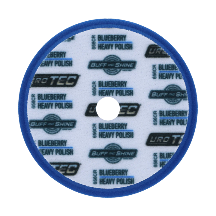 BUFF AND SHINE Dark Blue URO-TEC Heavy Polishing Pad for Long Throw DA