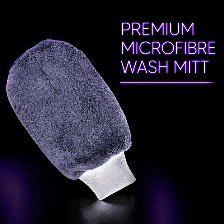Premium Microfibre Wash Mitt Grey