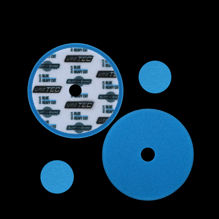 BUFF AND SHINE Blue URO-TEC Heavy Cutting Pad for Long Throw DA