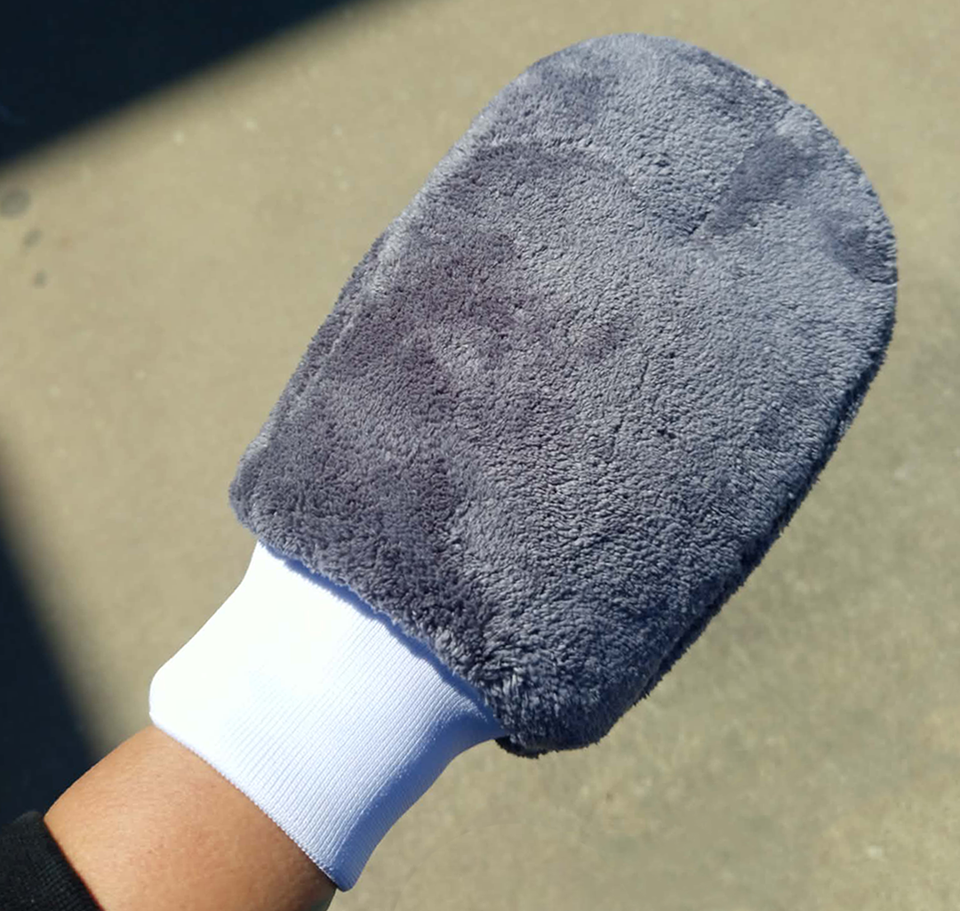 Premium Microfibre Wash Mitt Grey