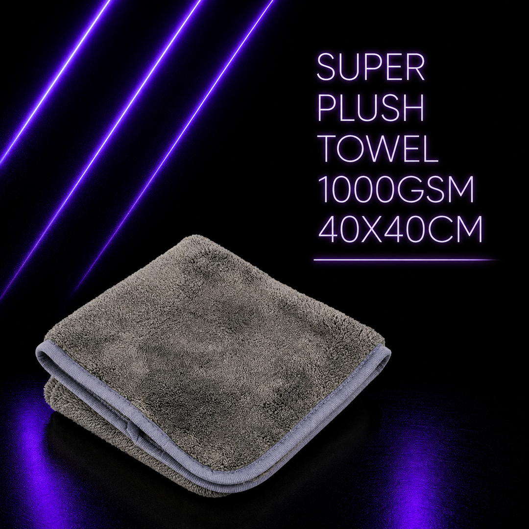 Super Plush Towel 1000gsm 40x40cm Grey
