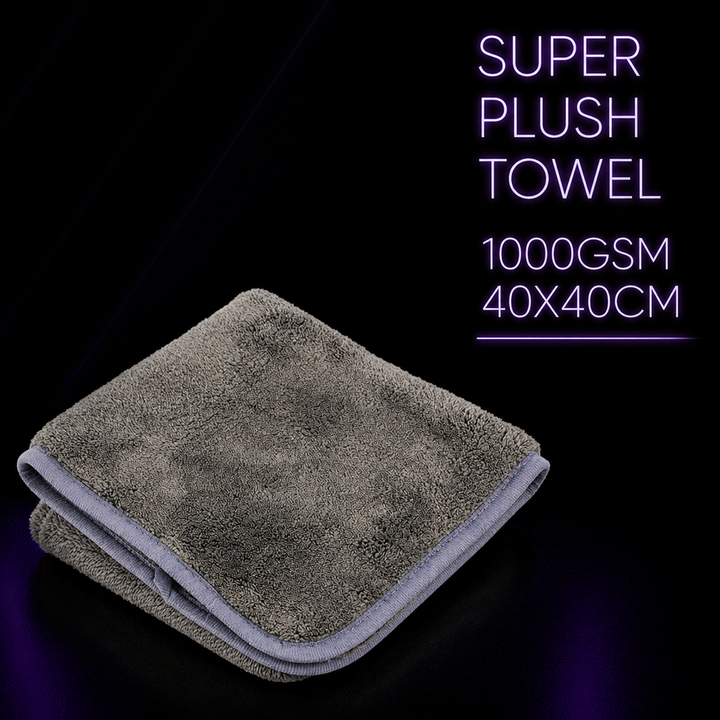 Super Plush Towel 1000gsm 40x40cm Grey